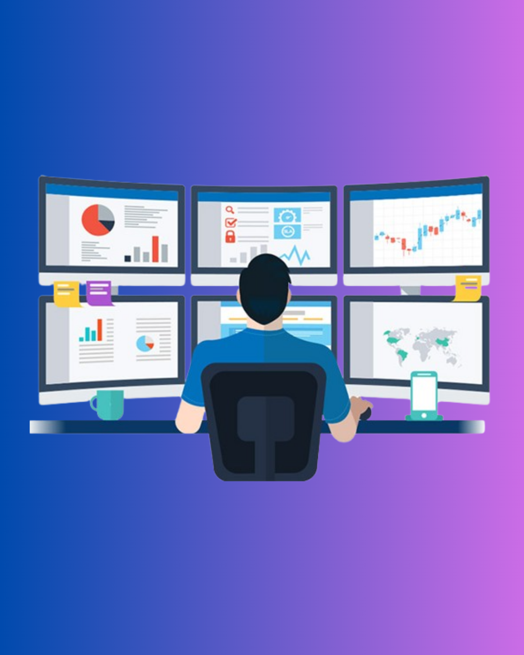 purple and yellow modern seo marketing instagram post30